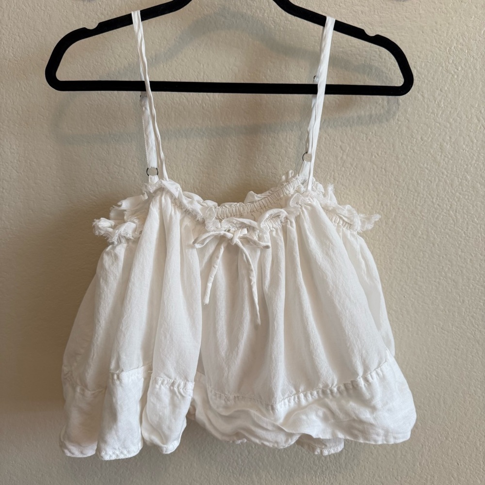 Pilcro Elegant White Ruffled Chemise - Picture 3 of 11